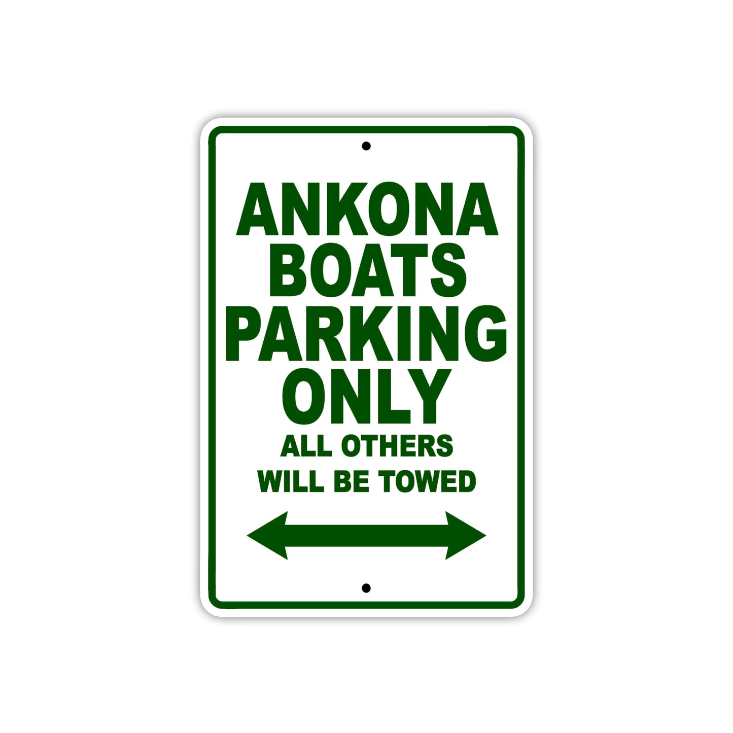 Ankona Boats Parking Only All Others Will Be Towed Sea Ocean Beach Lake Boat Aluminum Metal Sign Plate