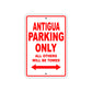 Antigua Parking Only All Others Will Be Towed Sea Ocean Beach Lake Boat Aluminum Metal Sign Plate