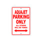 Aquajet Parking Only All Others Will Be Towed Sea Ocean Beach Lake Boat Aluminum Metal Sign Plate