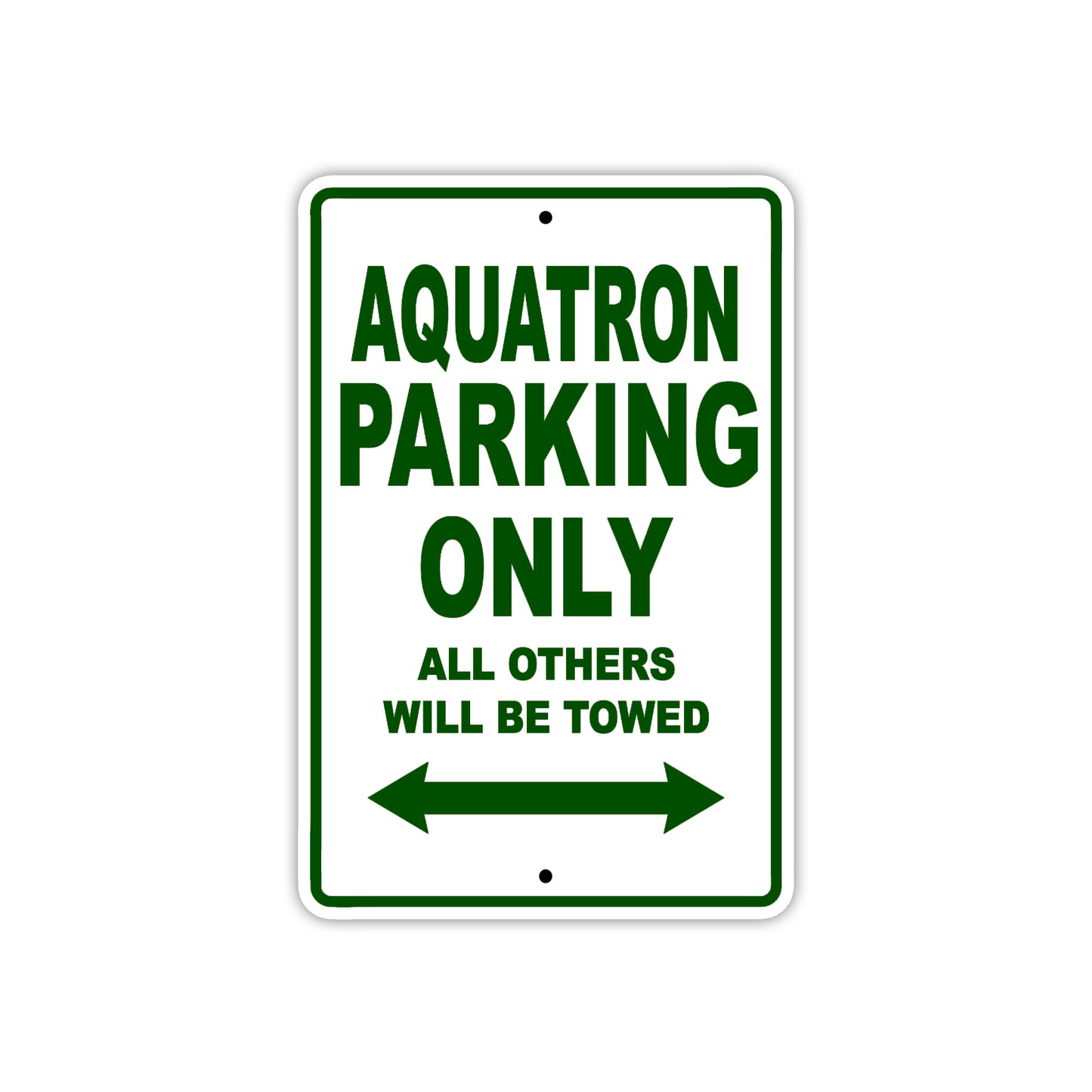 Aquatron Parking Only All Others Will Be Towed Sea Ocean Beach Lake Boat Aluminum Metal Sign Plate