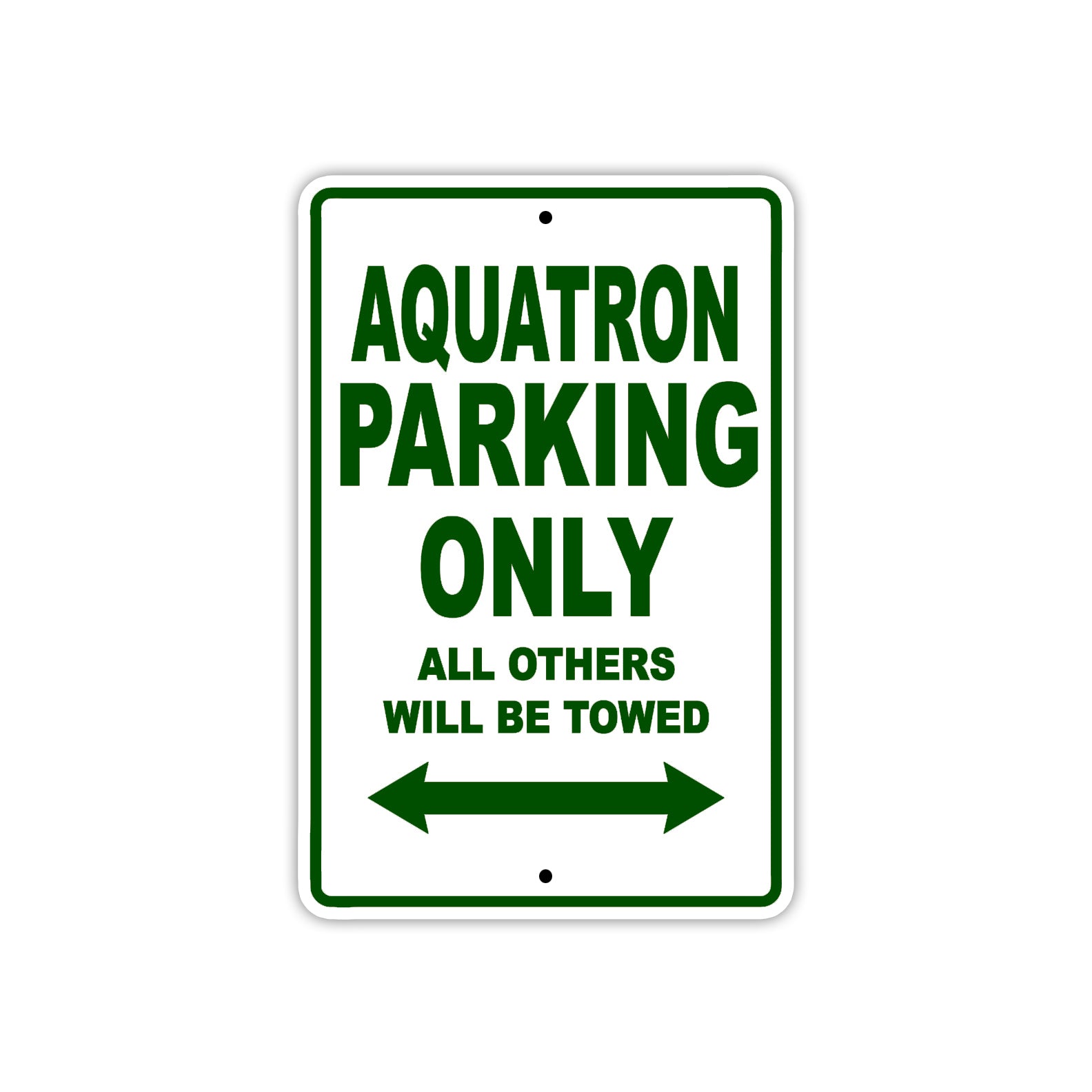 Aquatron Parking Only All Others Will Be Towed Sea Ocean Beach Lake Boat Aluminum Metal Sign Plate
