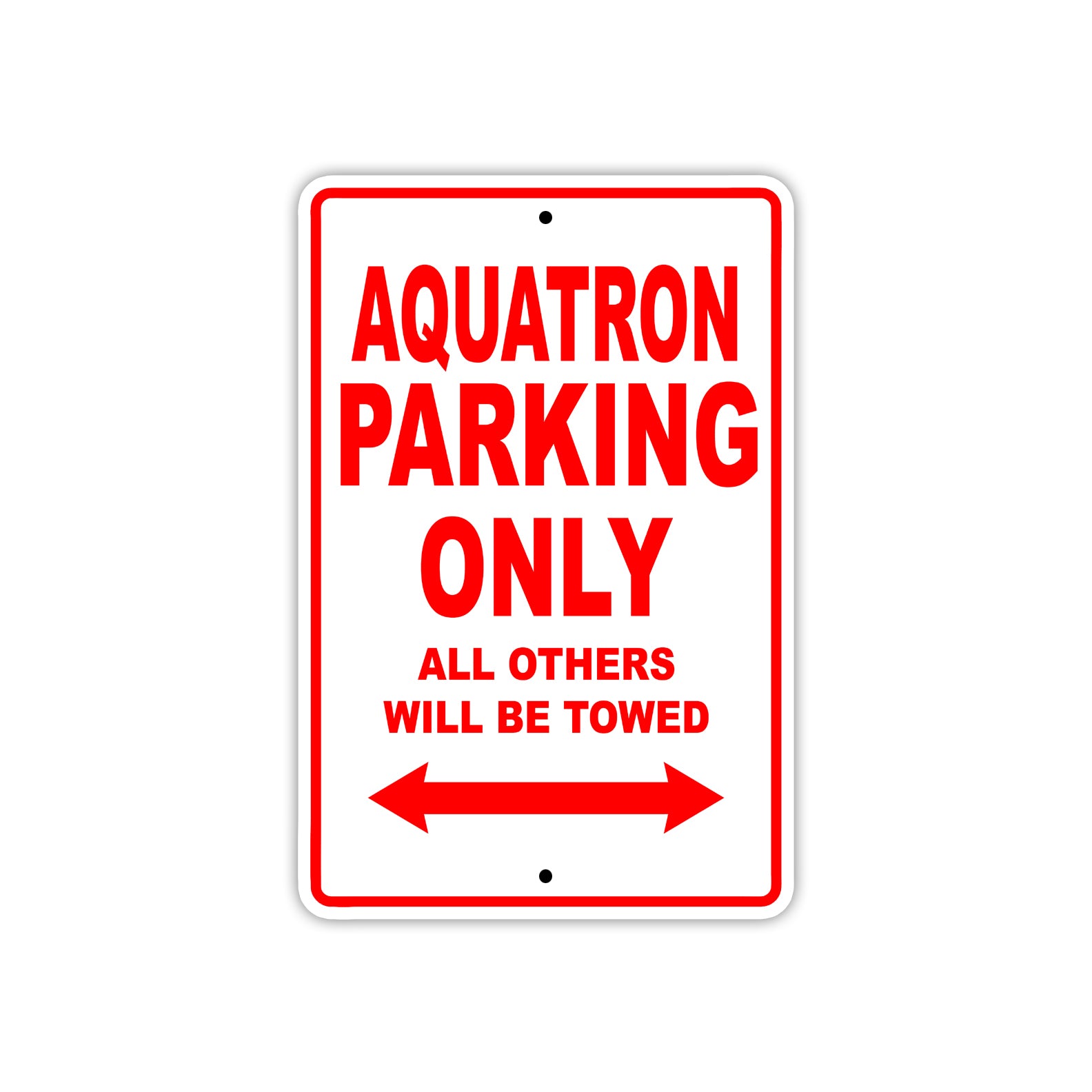 Aquatron Parking Only All Others Will Be Towed Sea Ocean Beach Lake Boat Aluminum Metal Sign Plate
