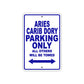 Aries Carib Dory Parking Only All Others Will Be Towed Sea Ocean Beach Lake Boat Aluminum Metal Sign Plate