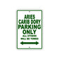 Aries Carib Dory Parking Only All Others Will Be Towed Sea Ocean Beach Lake Boat Aluminum Metal Sign Plate