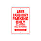 Aries Carib Dory Parking Only All Others Will Be Towed Sea Ocean Beach Lake Boat Aluminum Metal Sign Plate