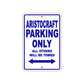 Aristocraft Parking Only All Others Will Be Towed Sea Ocean Beach Lake Boat Aluminum Metal Sign Plate