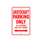 Aristocraft Parking Only All Others Will Be Towed Sea Ocean Beach Lake Boat Aluminum Metal Sign Plate