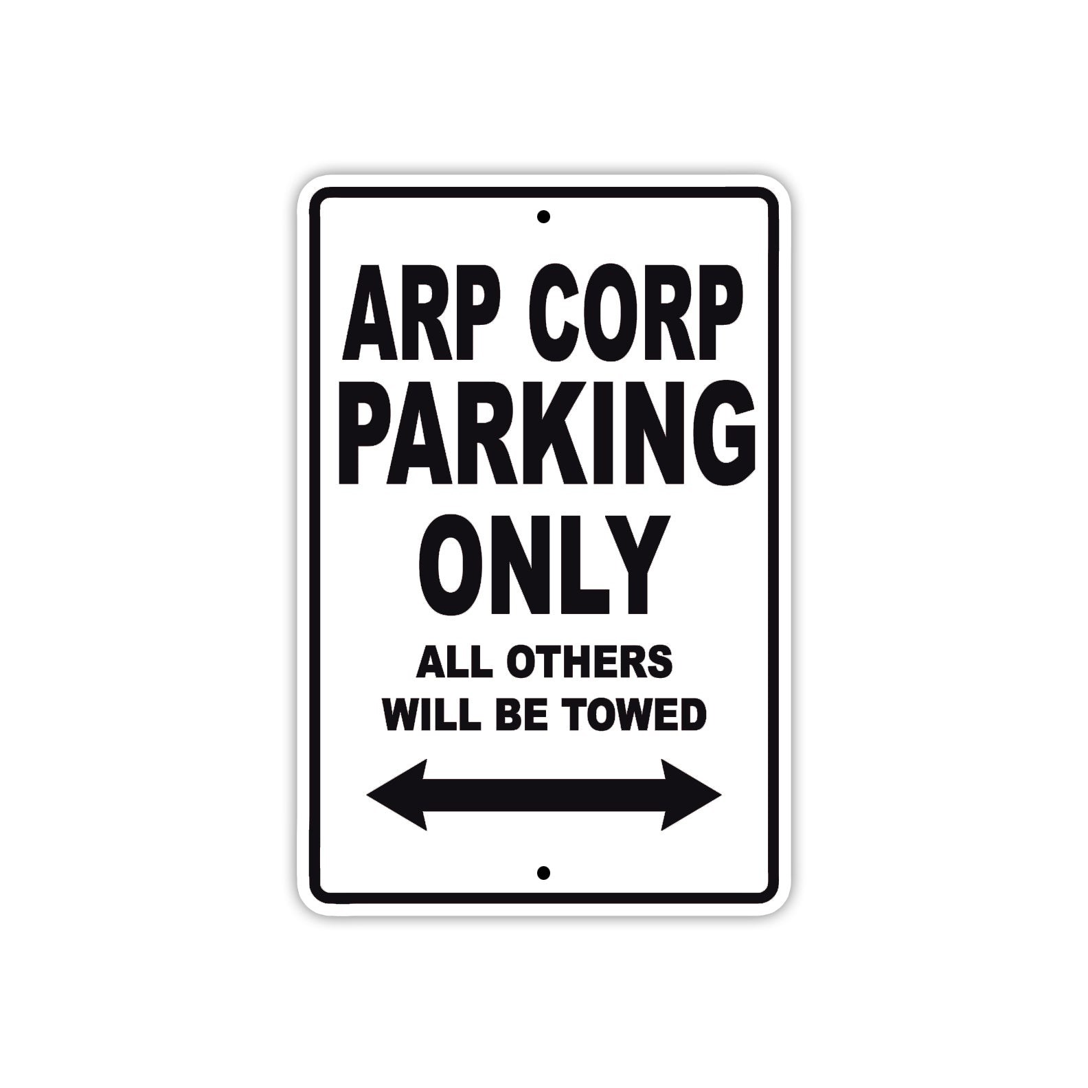 Arp Corp Parking Only All Others Will Be Towed Sea Ocean Beach Lake Boat Aluminum Metal Sign Plate