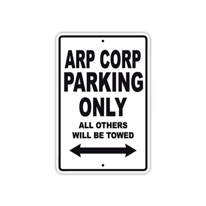 Arp Corp Parking Only All Others Will Be Towed Sea Ocean Beach Lake Boat Aluminum Metal Sign Plate