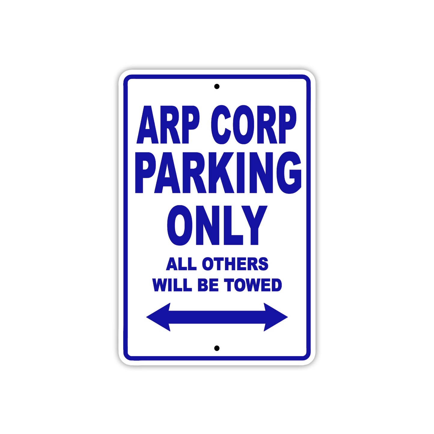 Arp Corp Parking Only All Others Will Be Towed Sea Ocean Beach Lake Boat Aluminum Metal Sign Plate