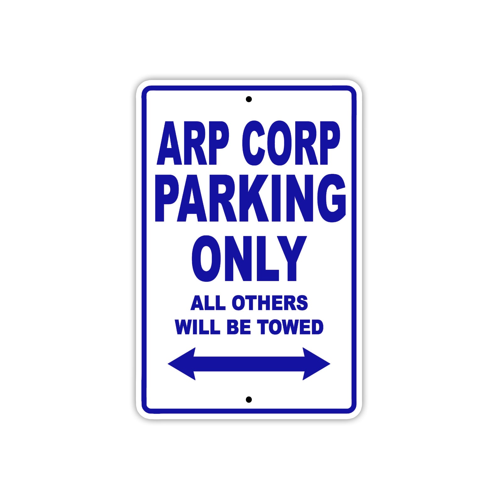 Arp Corp Parking Only All Others Will Be Towed Sea Ocean Beach Lake Boat Aluminum Metal Sign Plate