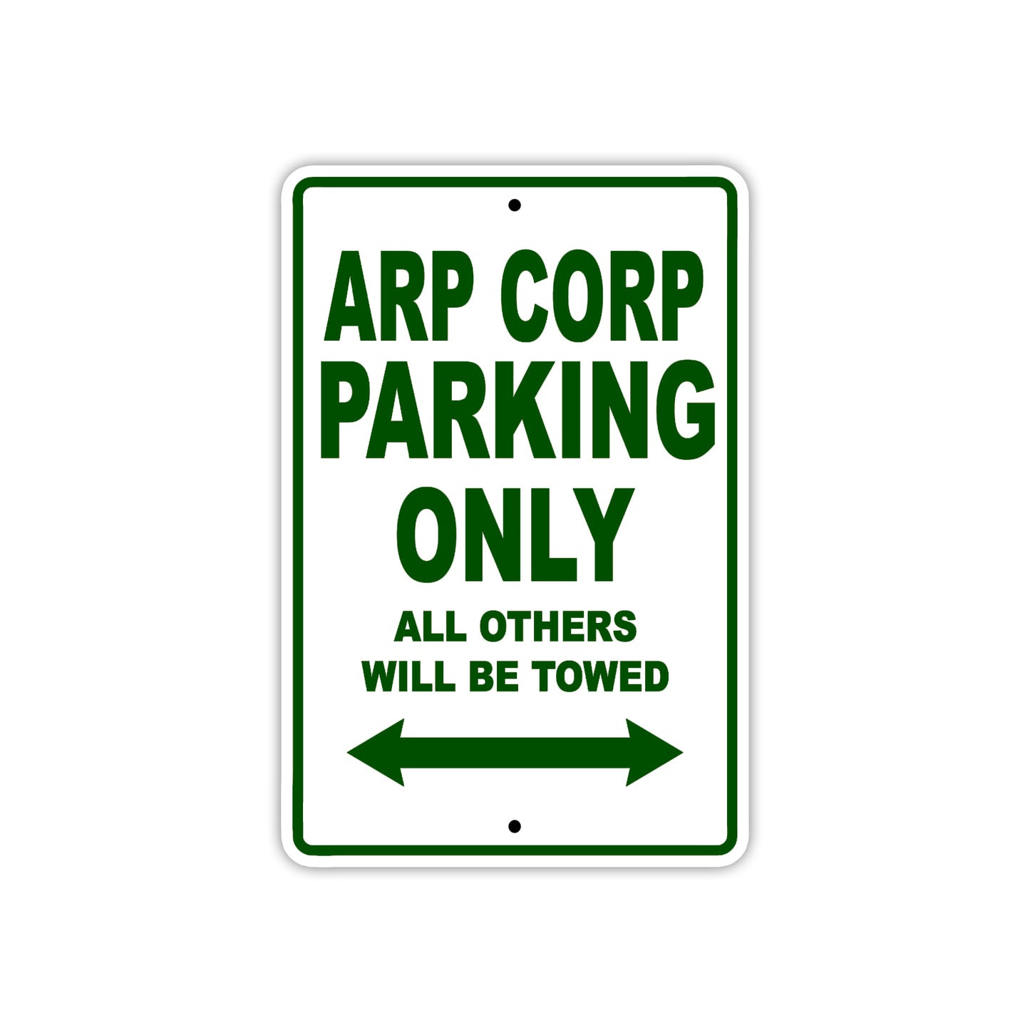 Arp Corp Parking Only All Others Will Be Towed Sea Ocean Beach Lake Boat Aluminum Metal Sign Plate