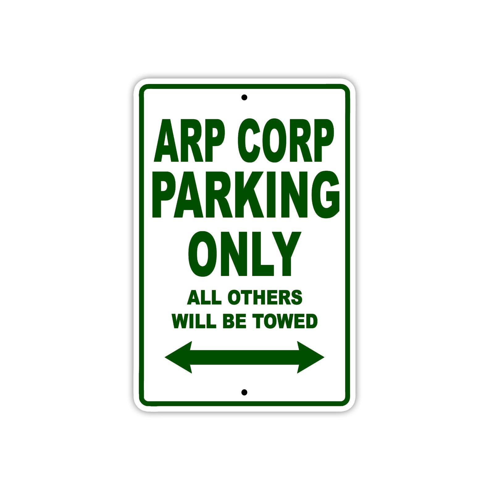 Arp Corp Parking Only All Others Will Be Towed Sea Ocean Beach Lake Boat Aluminum Metal Sign Plate