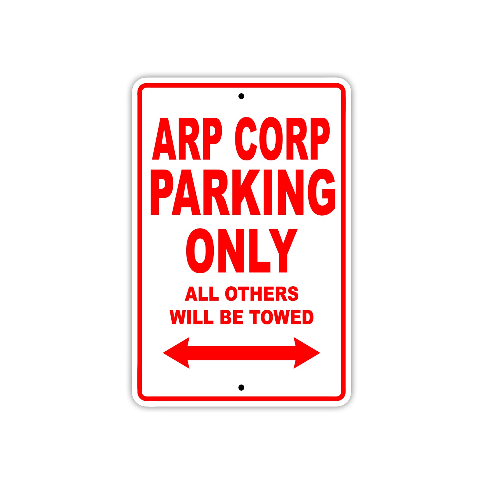 Arp Corp Parking Only All Others Will Be Towed Sea Ocean Beach Lake Boat Aluminum Metal Sign Plate