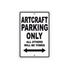 Artcraft Parking Only All Others Will Be Towed Sea Ocean Beach Lake Boat Aluminum Metal Sign Plate