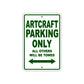 Artcraft Parking Only All Others Will Be Towed Sea Ocean Beach Lake Boat Aluminum Metal Sign Plate
