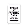 Artekno O-Y Parking Only All Others Will Be Towed Sea Ocean Beach Lake Boat Aluminum Metal Sign Plate