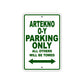Artekno O-Y Parking Only All Others Will Be Towed Sea Ocean Beach Lake Boat Aluminum Metal Sign Plate