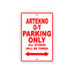 Artekno O-Y Parking Only All Others Will Be Towed Sea Ocean Beach Lake Boat Aluminum Metal Sign Plate