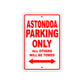Astondoa Parking Only All Others Will Be Towed Sea Ocean Beach Lake Boat Aluminum Metal Sign Plate