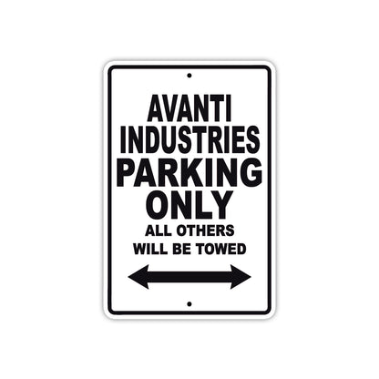 Avanti Parking Only All Others Will Be Towed Sea Ocean Beach Lake Boat Aluminum Metal Sign Plate