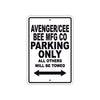 Avenger/Cee Bee Mfg Co Parking Only All Others Will Be Towed Sea Ocean Beach Lake Boat Aluminum Metal Sign Plate