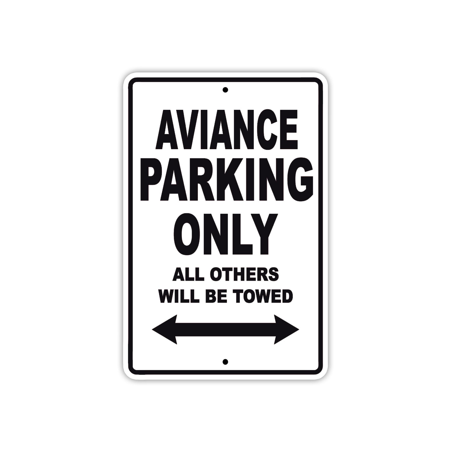 Aviance Parking Only All Others Will Be Towed Sea Ocean Beach Lake Boat Aluminum Metal Sign Plate