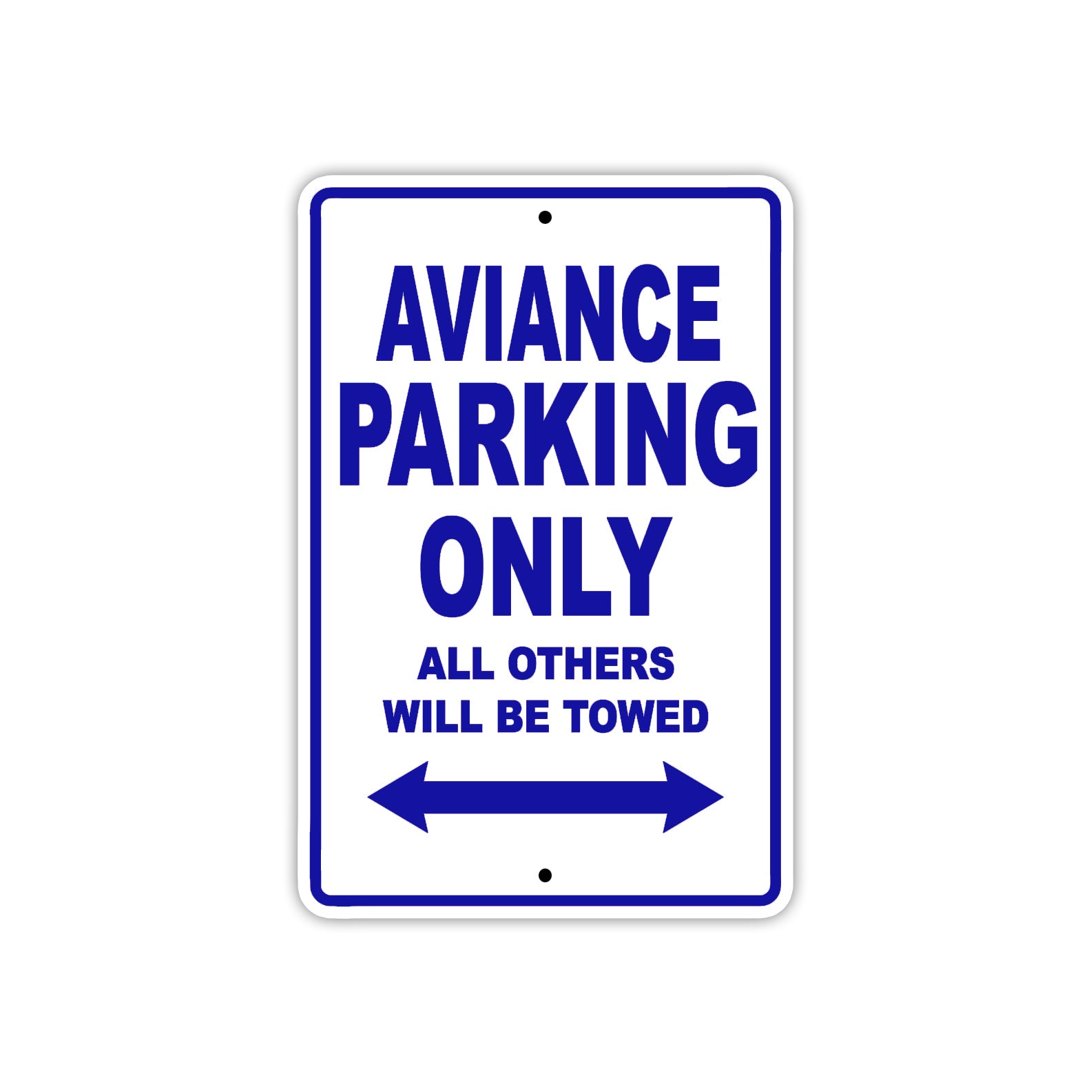 Aviance Parking Only All Others Will Be Towed Sea Ocean Beach Lake Boat Aluminum Metal Sign Plate