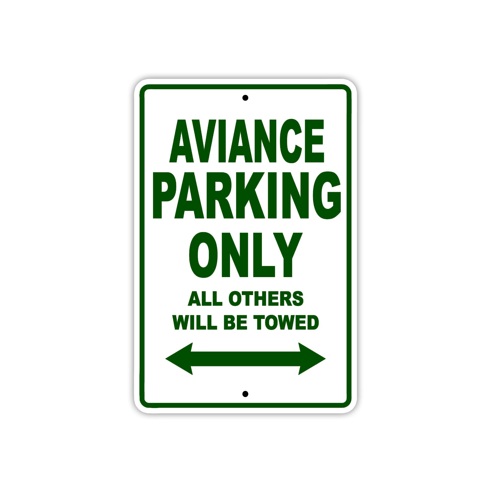 Aviance Parking Only All Others Will Be Towed Sea Ocean Beach Lake Boat Aluminum Metal Sign Plate