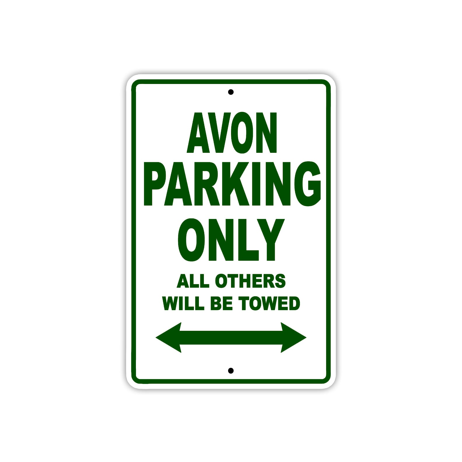 Avon Parking Only All Others Will Be Towed Sea Ocean Beach Lake Boat Aluminum Metal Sign Plate