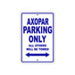 Axopar Parking Only All Others Will Be Towed Sea Ocean Beach Lake Boat Aluminum Metal Sign Plate