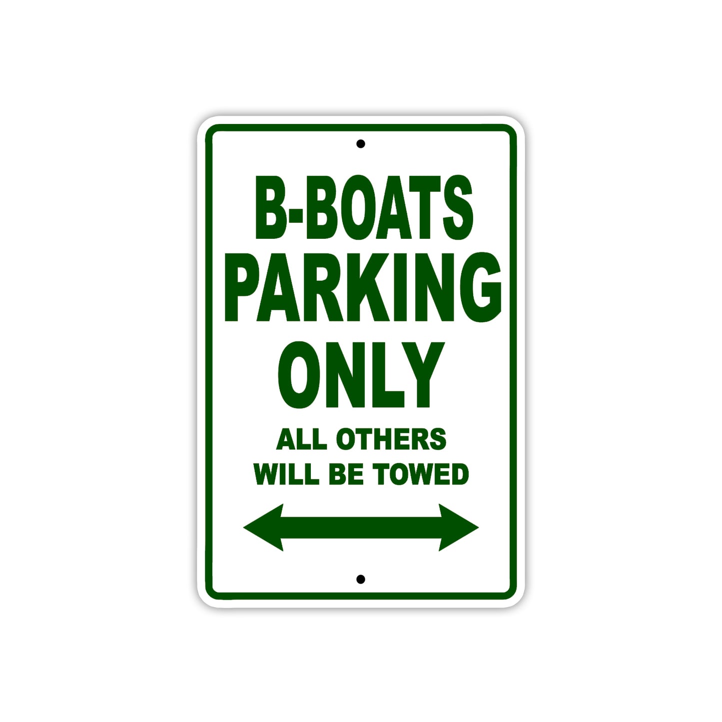 B-Boats Parking Only All Others Will Be Towed Sea Ocean Beach Lake Boat Aluminum Metal Sign Plate