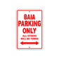 Baia Parking Only All Others Will Be Towed Sea Ocean Beach Lake Boat Aluminum Metal Sign Plate