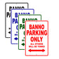Banno Parking Only All Others Will Be Towed Sea Ocean Beach Lake Boat Aluminum Metal Sign Plate