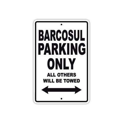 barcosul Yachts Parking Only All Others Will Be Towed Sea Ocean Beach Lake Boat Aluminum Metal Sign Plate
