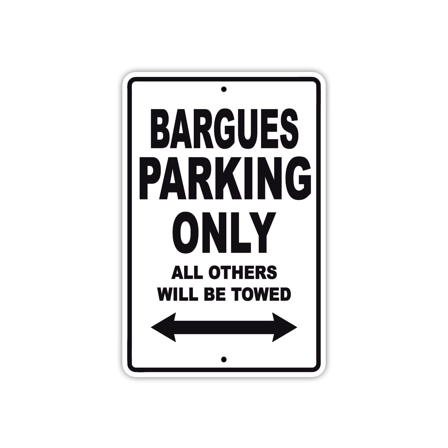 Bargues Parking Only All Others Will Be Towed Sea Ocean Beach Lake Boat Aluminum Metal Sign Plate