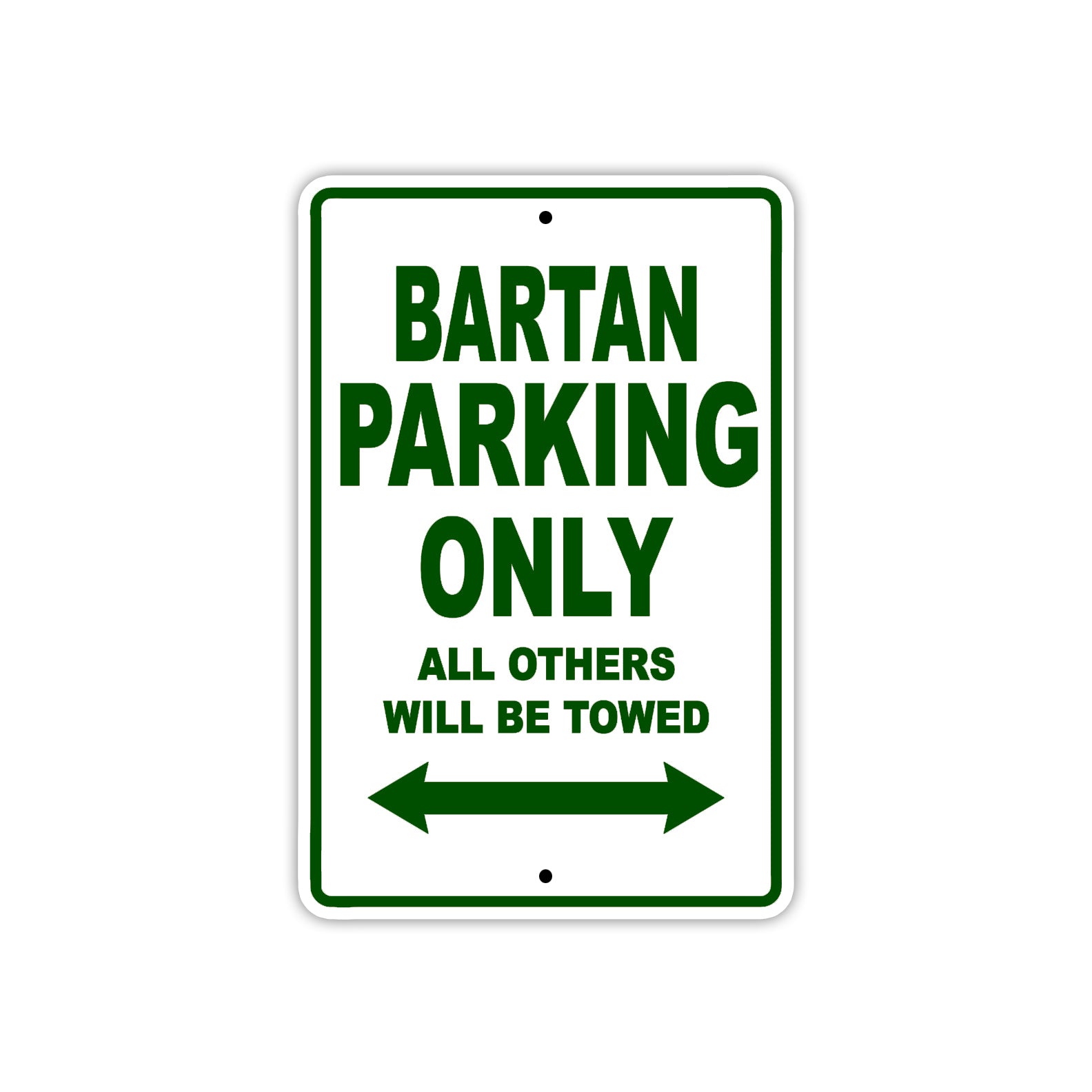 Bartan Parking Only All Others Will Be Towed Sea Ocean Beach Lake Boat Aluminum Metal Sign Plate