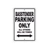 Basstender Parking Only All Others Will Be Towed Sea Ocean Beach Lake Boat Aluminum Metal Sign Plate
