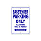 Basstender Parking Only All Others Will Be Towed Sea Ocean Beach Lake Boat Aluminum Metal Sign Plate