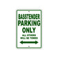 Basstender Parking Only All Others Will Be Towed Sea Ocean Beach Lake Boat Aluminum Metal Sign Plate