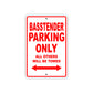 Basstender Parking Only All Others Will Be Towed Sea Ocean Beach Lake Boat Aluminum Metal Sign Plate