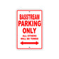 Basstream Parking Only All Others Will Be Towed Sea Ocean Beach Lake Boat Aluminum Metal Sign Plate