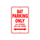 Bat Parking Only All Others Will Be Towed Sea Ocean Beach Lake Boat Aluminum Metal Sign Plate