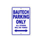 Bautech Parking Only All Others Will Be Towed Sea Ocean Beach Lake Boat Aluminum Metal Sign Plate