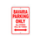 Bavaria Parking Only All Others Will Be Towed Sea Ocean Beach Lake Boat Aluminum Metal Sign Plate