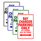 Bay Charger Parking Only All Others Will Be Towed Sea Ocean Beach Lake Boat Aluminum Metal Sign Plate
