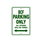 Bcf Parking Only All Others Will Be Towed Sea Ocean Beach Lake Boat Aluminum Metal Sign Plate