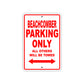 Beachcomber Parking Only All Others Will Be Towed Sea Ocean Beach Lake Boat Aluminum Metal Sign Plate