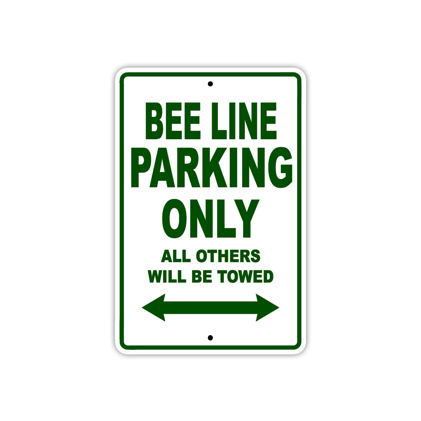 Bee Lee Parking Only All Others Will Be Towed Sea Ocean Beach Lake Boat Aluminum Metal Sign Plate