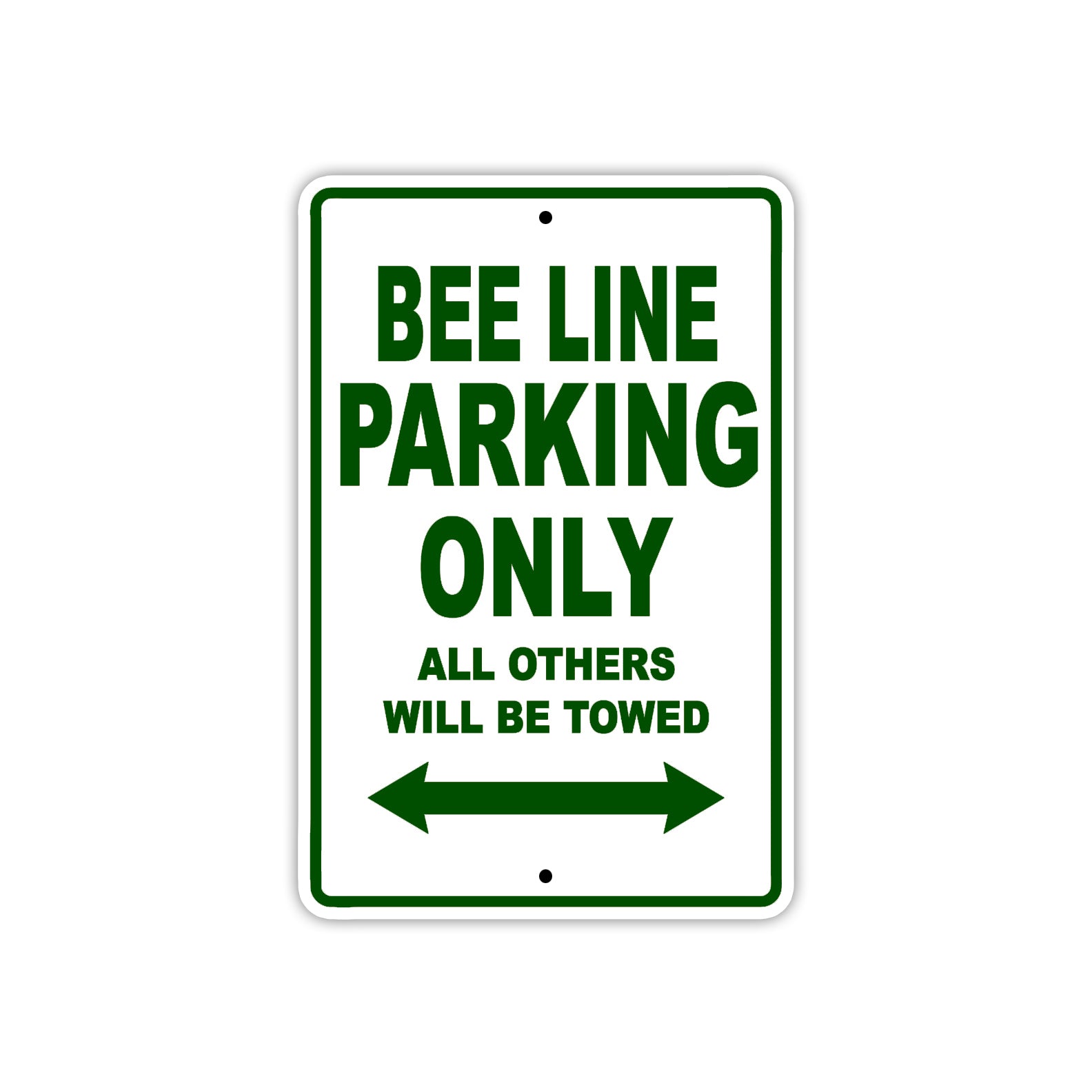 Bee Lee Parking Only All Others Will Be Towed Sea Ocean Beach Lake Boat Aluminum Metal Sign Plate